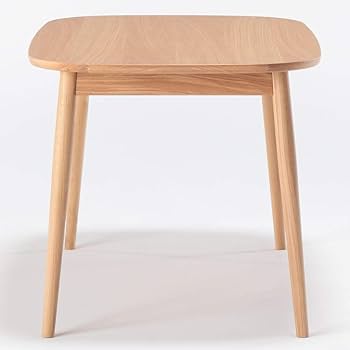 無印良品　オーク材ダイニングテーブル　丸脚　幅１５０ｃｍ オーク材テーブル・丸脚・幅150cm | 無印良品